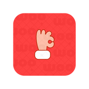 modern hand logo depicting a chef's hand in red 