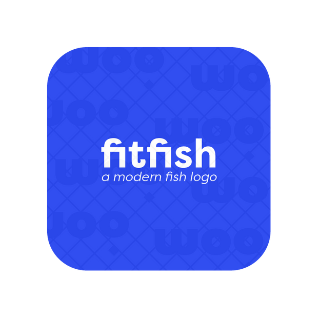 Clean and minimal fish logo for a modern brand