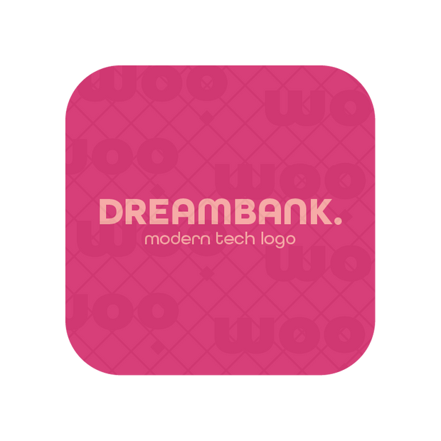 Modern piggy bank logo with a brand name and tagline