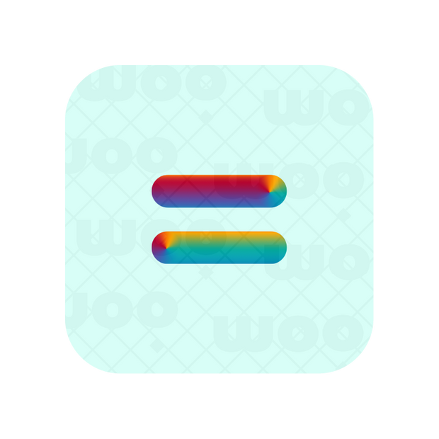 An abstract rainbow logo