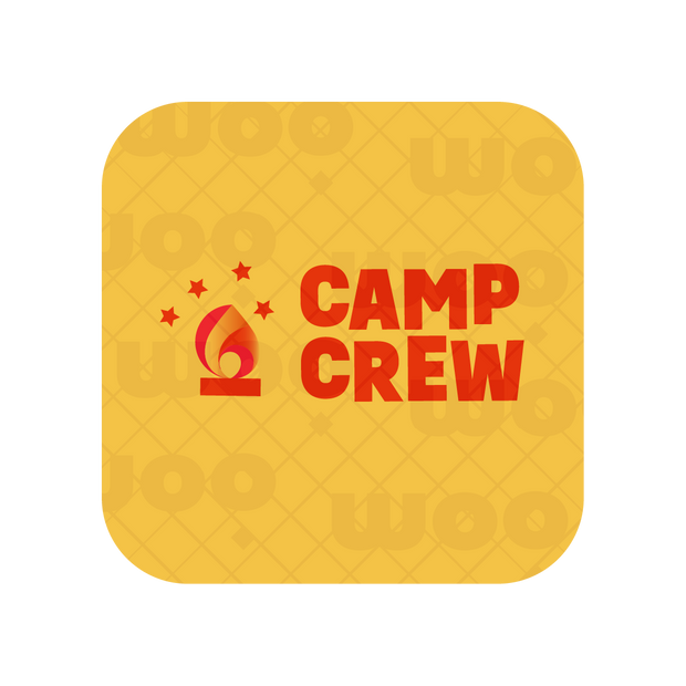 A modern camp logo