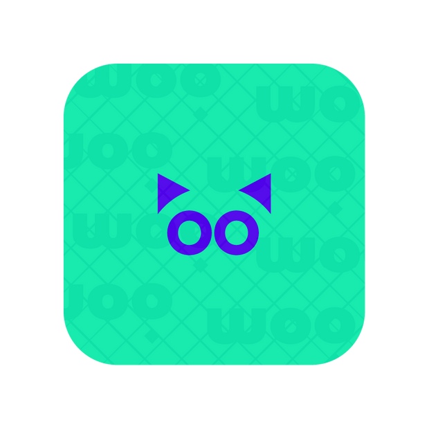 A minimal cat logo