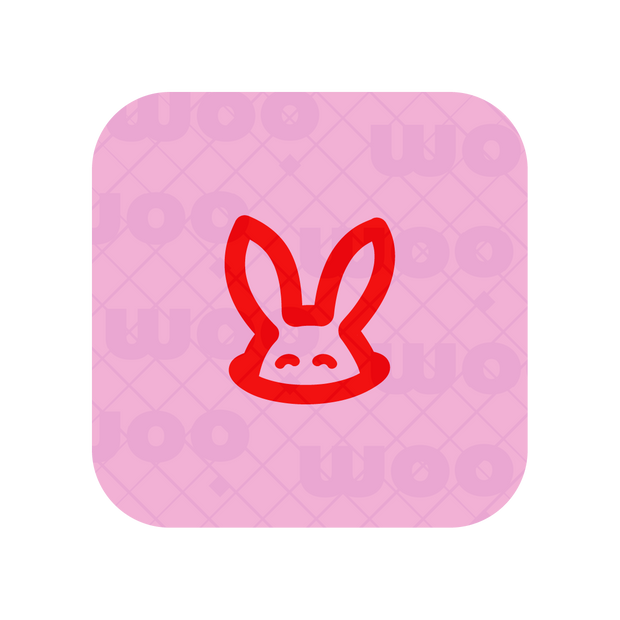 A colorful bunny logo