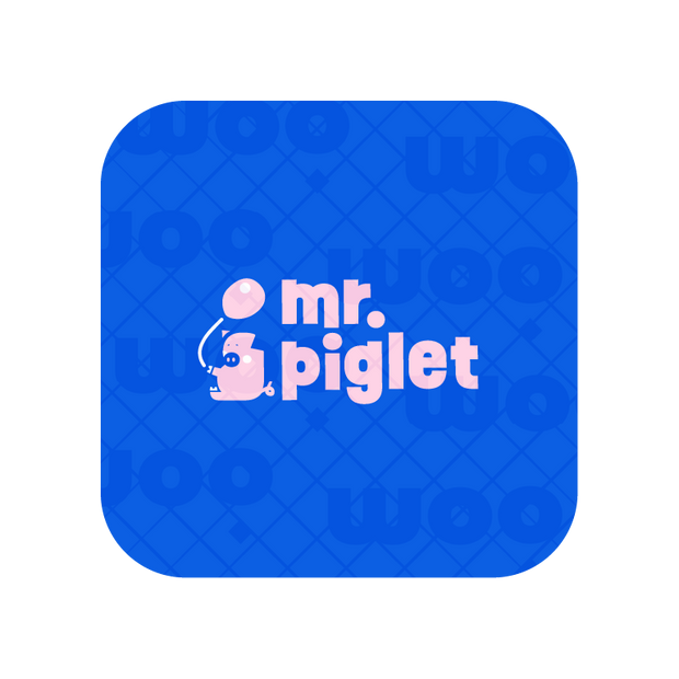 A minimal piggy logo