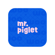 A minimal piggy logo